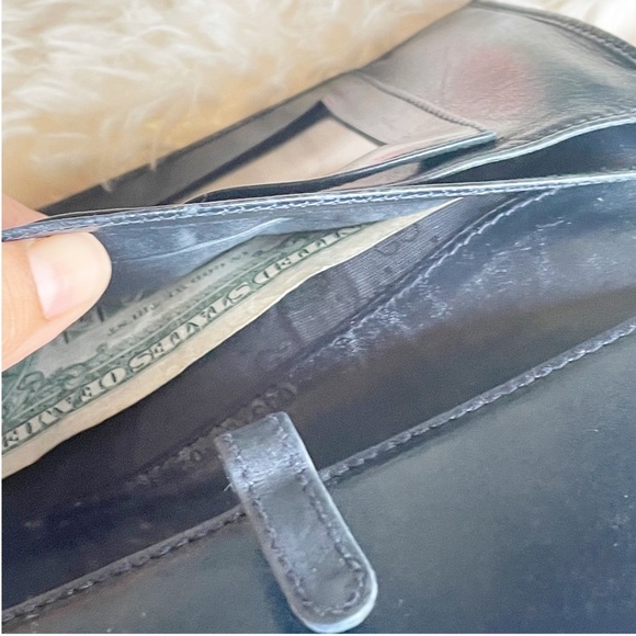 Vintage Gucci Vintage Monogram Navy Wallet - Picture 6 of 15